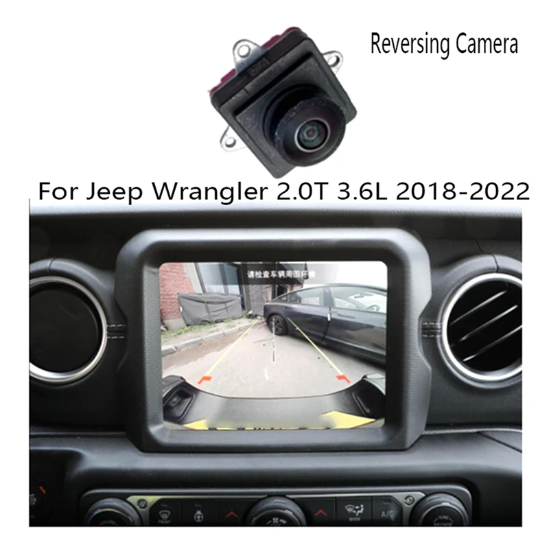 

Rear View Camera Parking Assist Camera For Jeep Wrangler 2.0T 3.6L 2018-2022 68452959AC 68452959AA 68452959AB Replacement