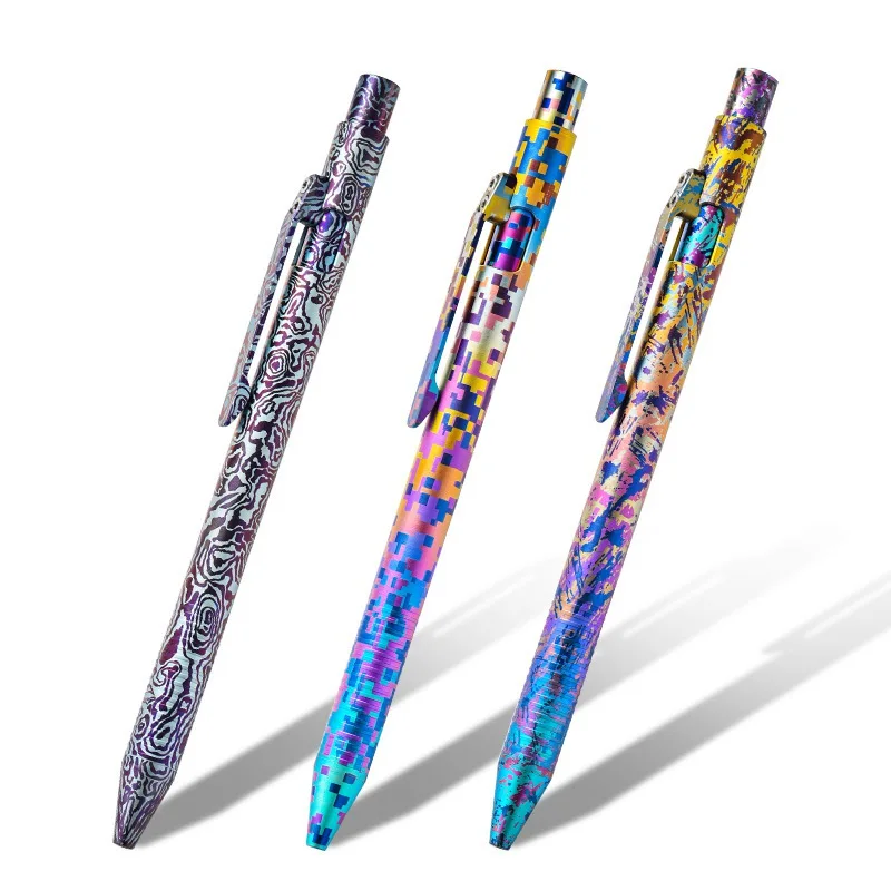 Colorful Titanium Alloy Tactical Pen Multifunctional Tools Emergency Glass Breaker Camping Survival EDC Writing Pen Party Gift