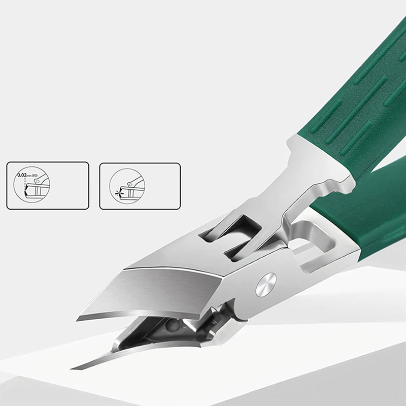 1Pcs Nail Clipper Slant Mouth Anti Splash Pointed Nail Clippers Large Diagonal Sharp Nail Clipper Nail Scissors For Nail Grooves