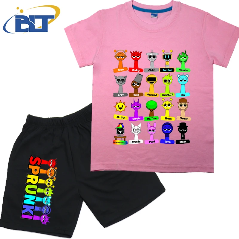 Рисунок 6 - Детская футболка с принтом All Sprunki с их именами