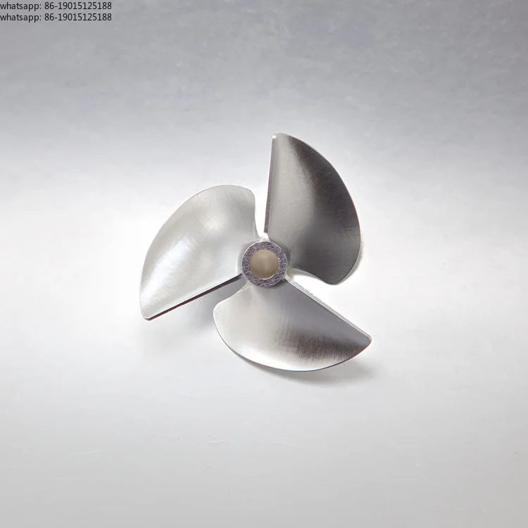 Aluminum alloy three-blade propeller 40-59mm pitch 1.4 positive and negative propeller model propeller spare parts