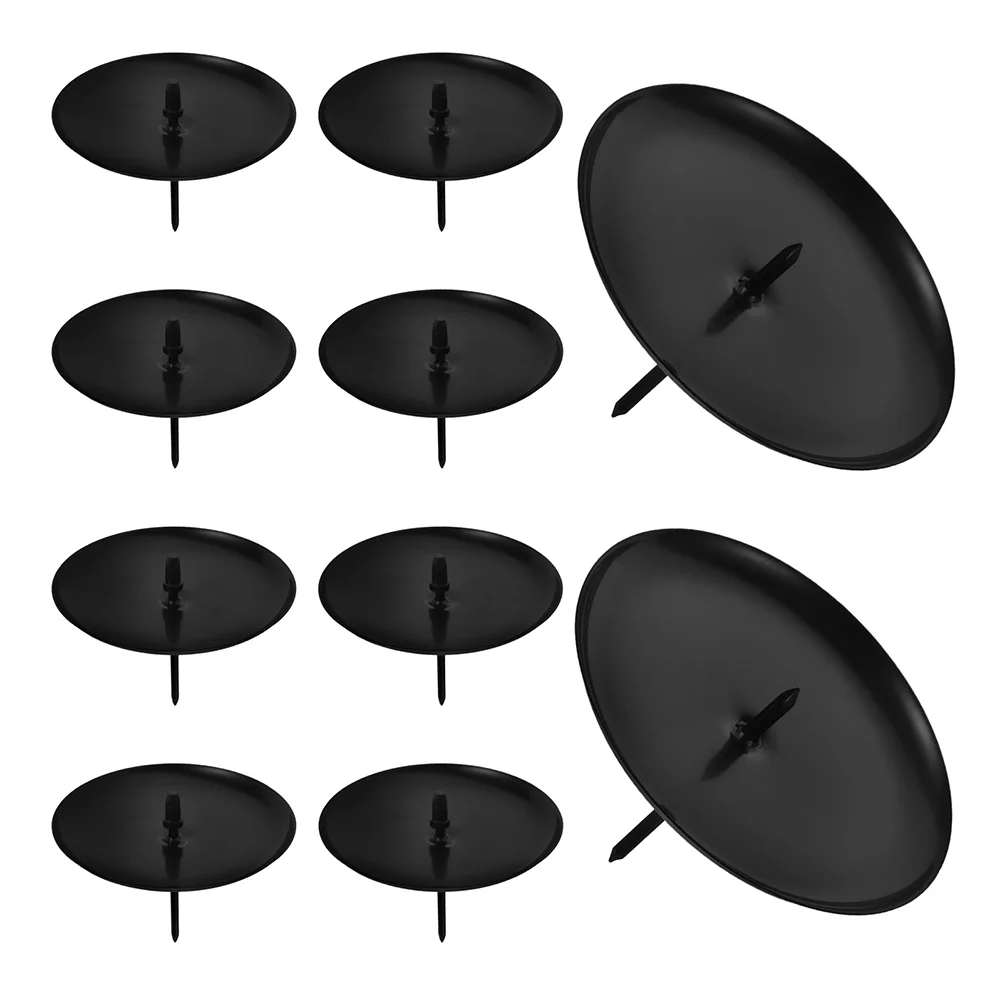 

10 Pcs Christmas Wreath Tray Wreaths Tealight Stand Dining Table Centerpiece Decor Pillar Holder