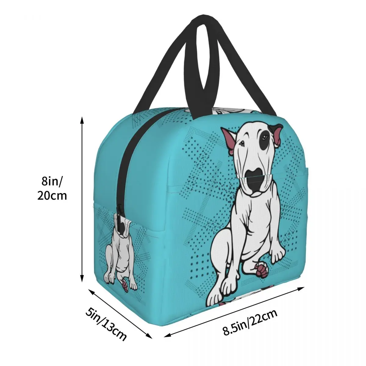 English Bull Terrier Insulated Lunch Bag for School Office Pet DOg Waterproof Cooler Thermal Bento Box Women Children Lunch Box