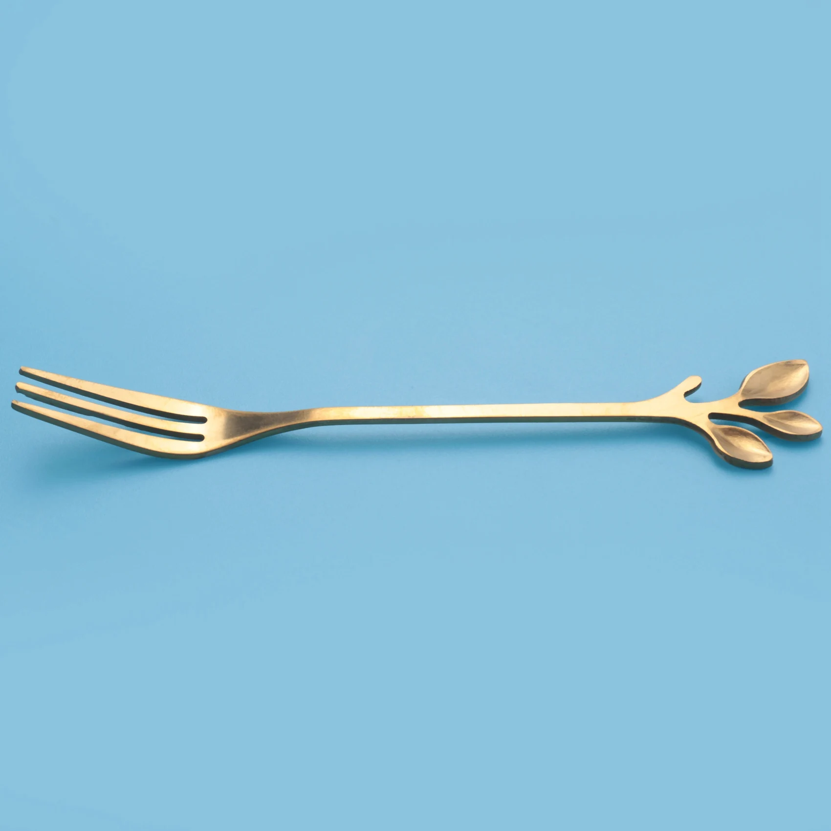 20Pcs Stainless Steel Flatware Fruit Fork Dinnerware Appetizer Snack Dessert Fork Kitchen Tableware Leaf Shape Limited Time Offe