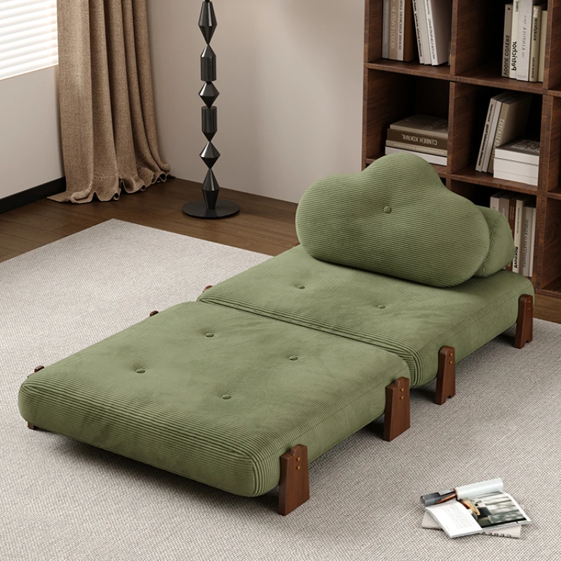 

Single bed folding dual-use 2024 new small apartment living room lazy sofa can lie and sleep.