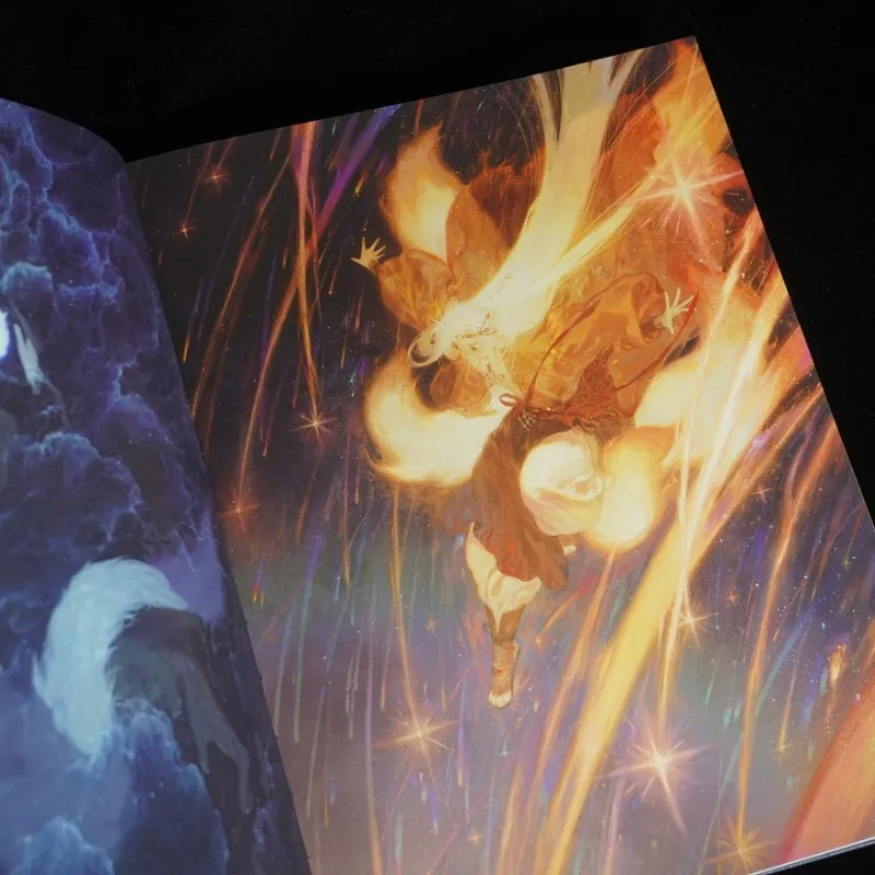 Moon Shadow Yue Ying Hu Yi Zhi Artbook Illustrator Portfolio خيال غامض الطراز القديم OC حالمة جميلة