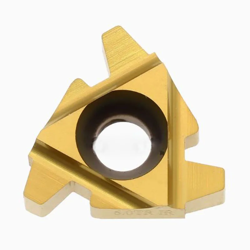 22ER 3.5 4.0 4.5 5.0 6.0TR /22IR 3.5 4.0 4.5 5.0 6.0TR  30° trapezoidal Inserção de rosqueamento de carboneto Para aço/aço inoxidável