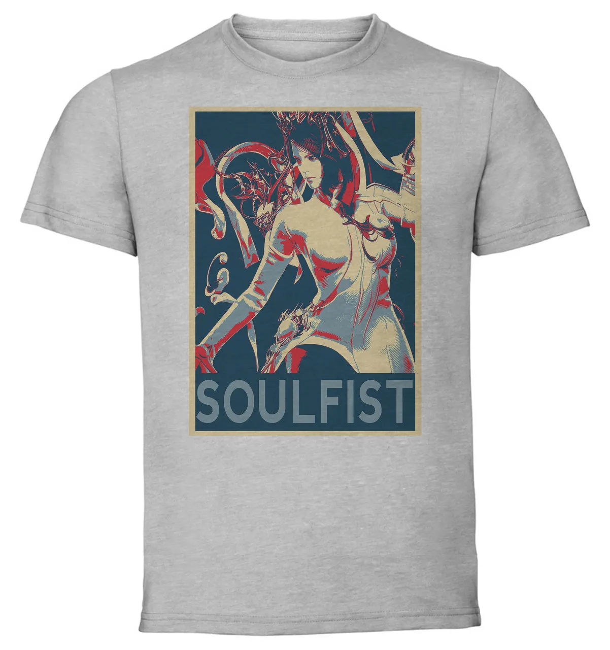 T-Shirt Unisex Grey Propaganda - Lost Ark - Soulfist Class SA1002