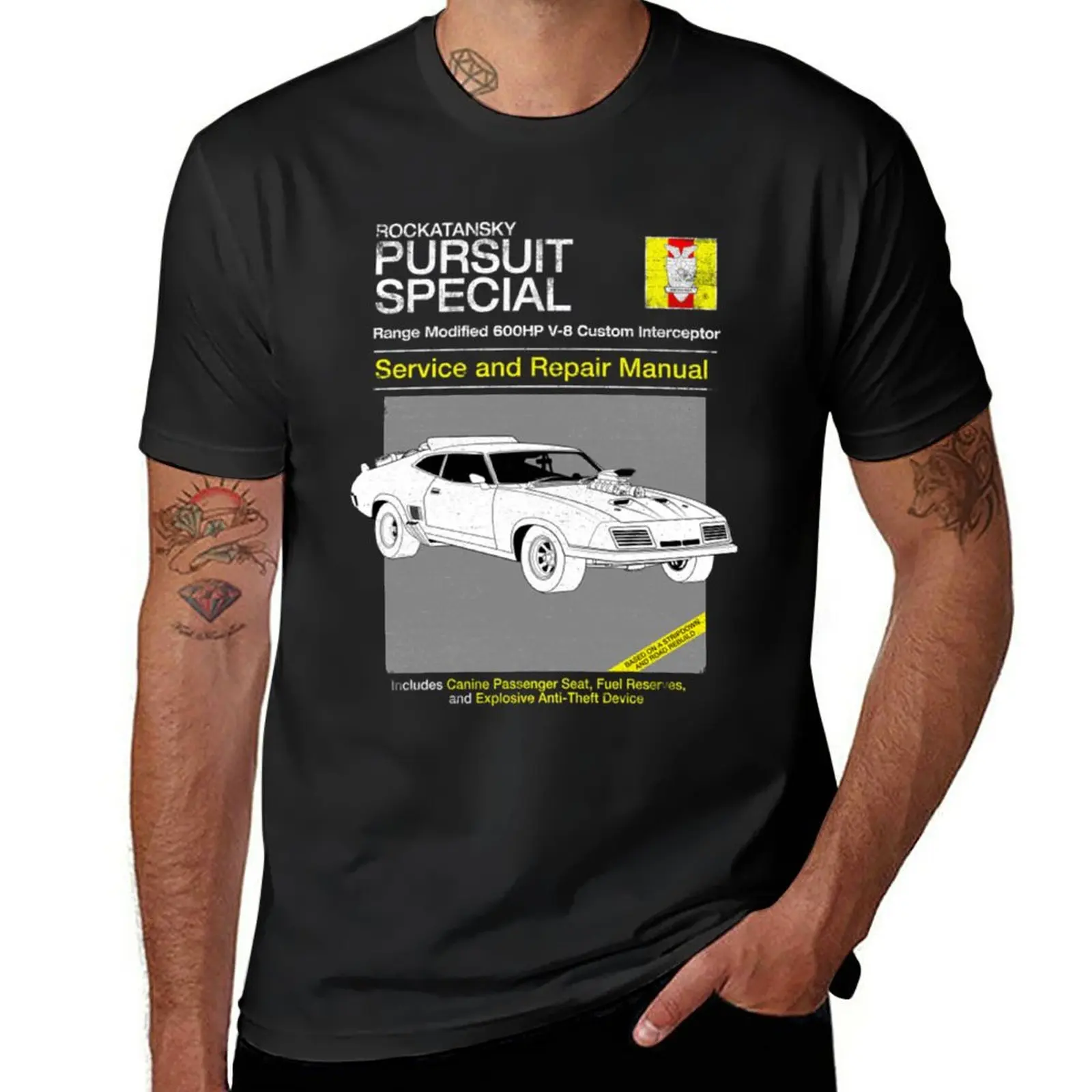 

New Mad Max T-ShirtV-8 Interceptor Service and Repair T-Shirt anime clothes quick drying t-shirt Short sleeve tee men