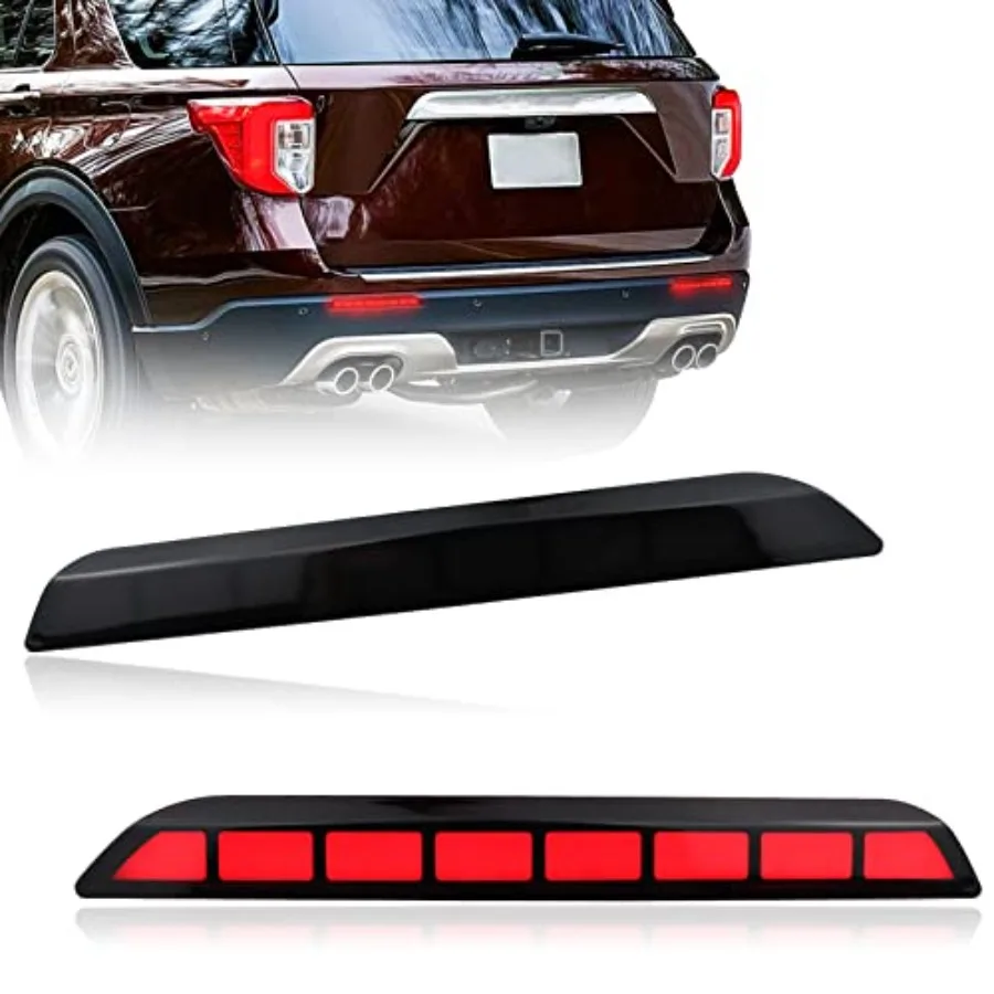 

Lens LED Rear Reflector Bumper Fog Light Assembly Compatible With 2020-2023 Ford Explorer Functions as Tail/Brake Light 2-In-1