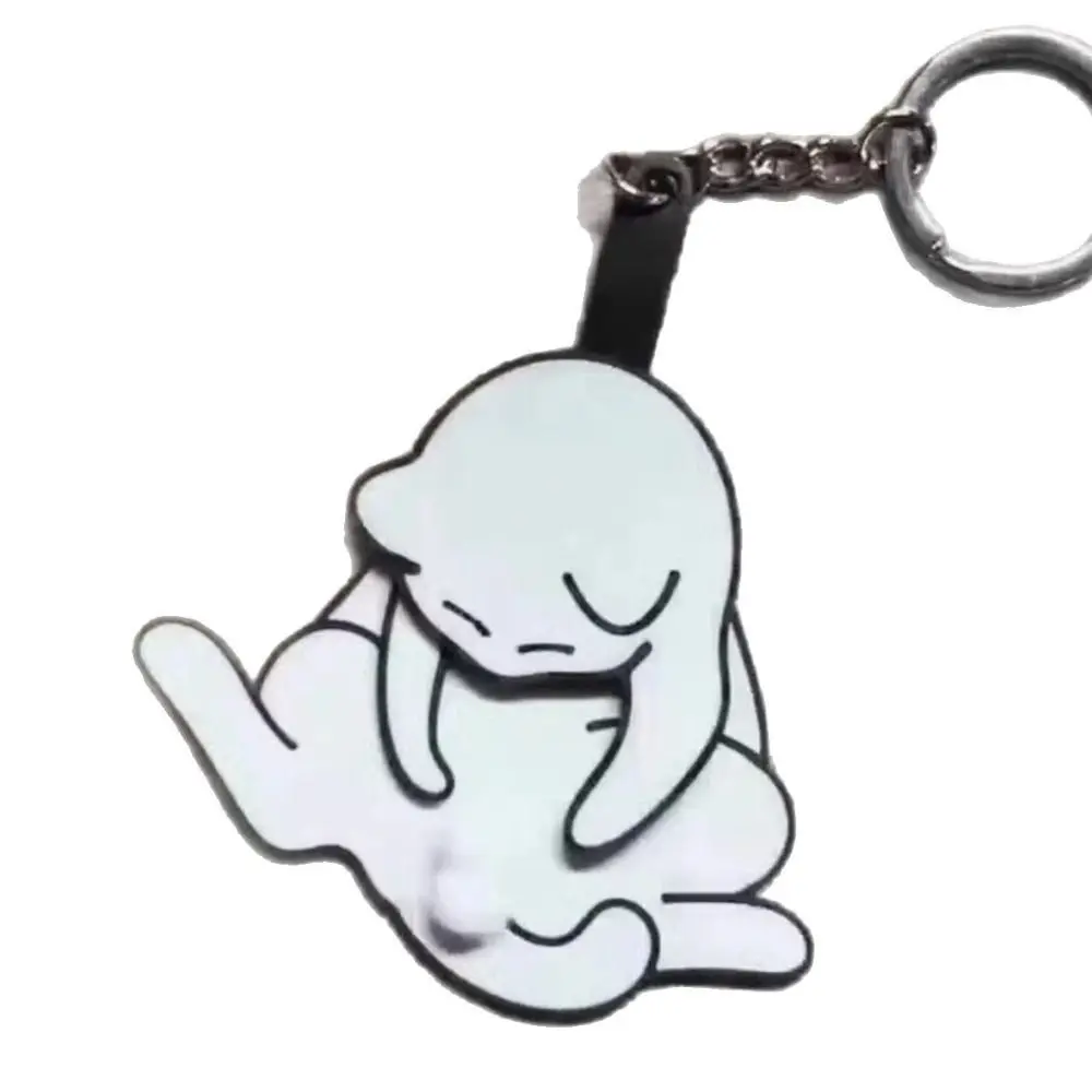 

Cute Pull Play Pull Play Egg Cat Keychain Rotatable Exquisite Trick Cat Bag Pendant Acrylic Bag Charm Jewelry Keychain Women Men