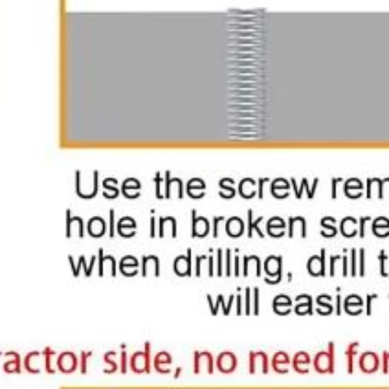 6Pcs Damaged Screw Extractor Broken Bolt Stripped Set Double Head Tool Disassemble Stud Slip Teeth Demolish Remover