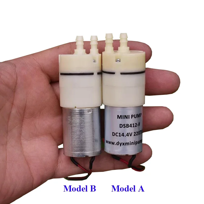 DSB412-H DC 12V 14.4V Small Mini 370 Motor Diaphragm Pump Self-priming Suction Water Pump for Tea Table Pumping Garden Watering