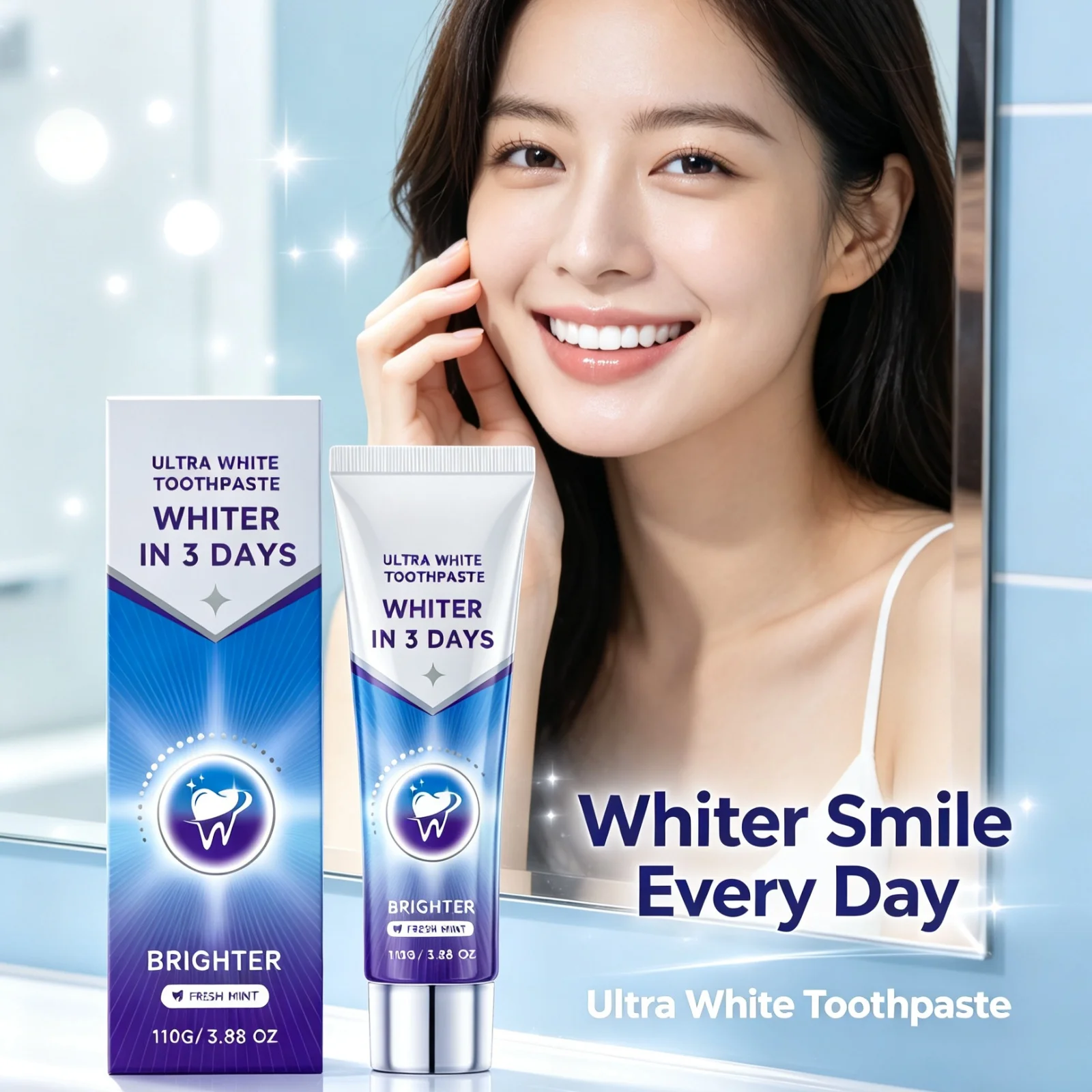 Purple Whitening Toothpaste Removes Plaque Stains Improves Teeth Appearance Soothes Bad Breath Refreshing Brightening Toothpaste