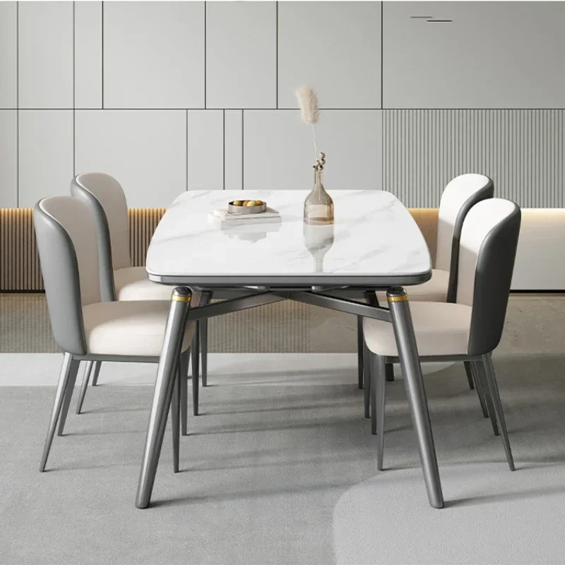 Multifunctional Folding Dining Extendable Modern Kitchen Slate Chairs Expandable Dinning Living Tables Sets Mesa Luxury Side