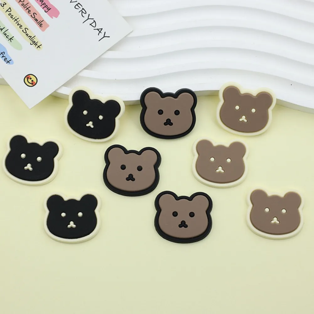 9pcs of Cartoon Bear Shoe Decorations PVC Charms for Sandals, Perfect for Sandals Decoration and Gifts