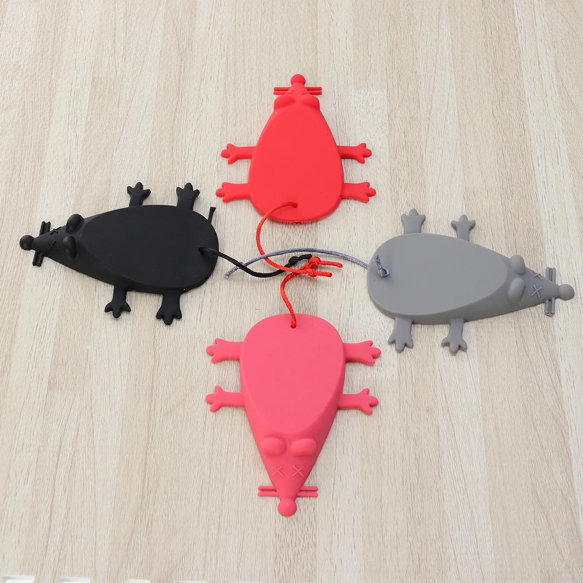 

4Pcs Silicone Door Stopper Baby Safety Products Cartoon Children Windproof Wall Protector Bumper Suction Design