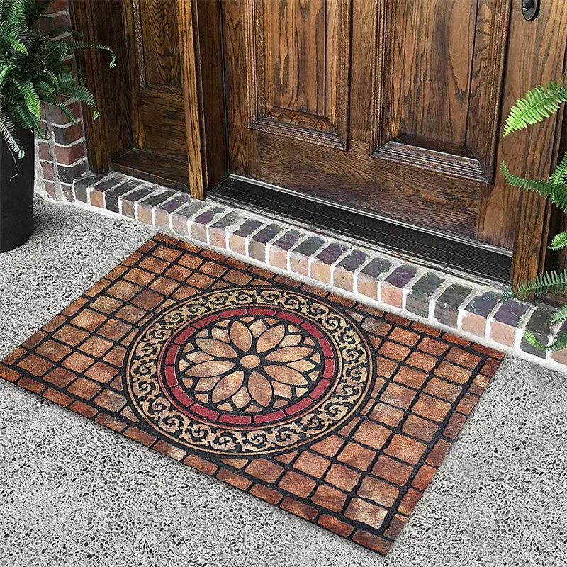 American Welcome Home Door Mat Diatom Mud Bathroom Bathroom Water Absorbent Non Slip Floor Mat Household Entrance Foot Mat