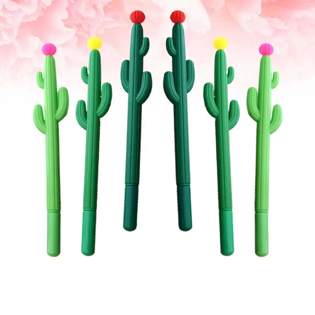 

Набор из 10 ручек-кактусов для детей, канцелярские принадлежности для студентов, для домашней работы, рисования, школьные принадлежности, случайный цвет