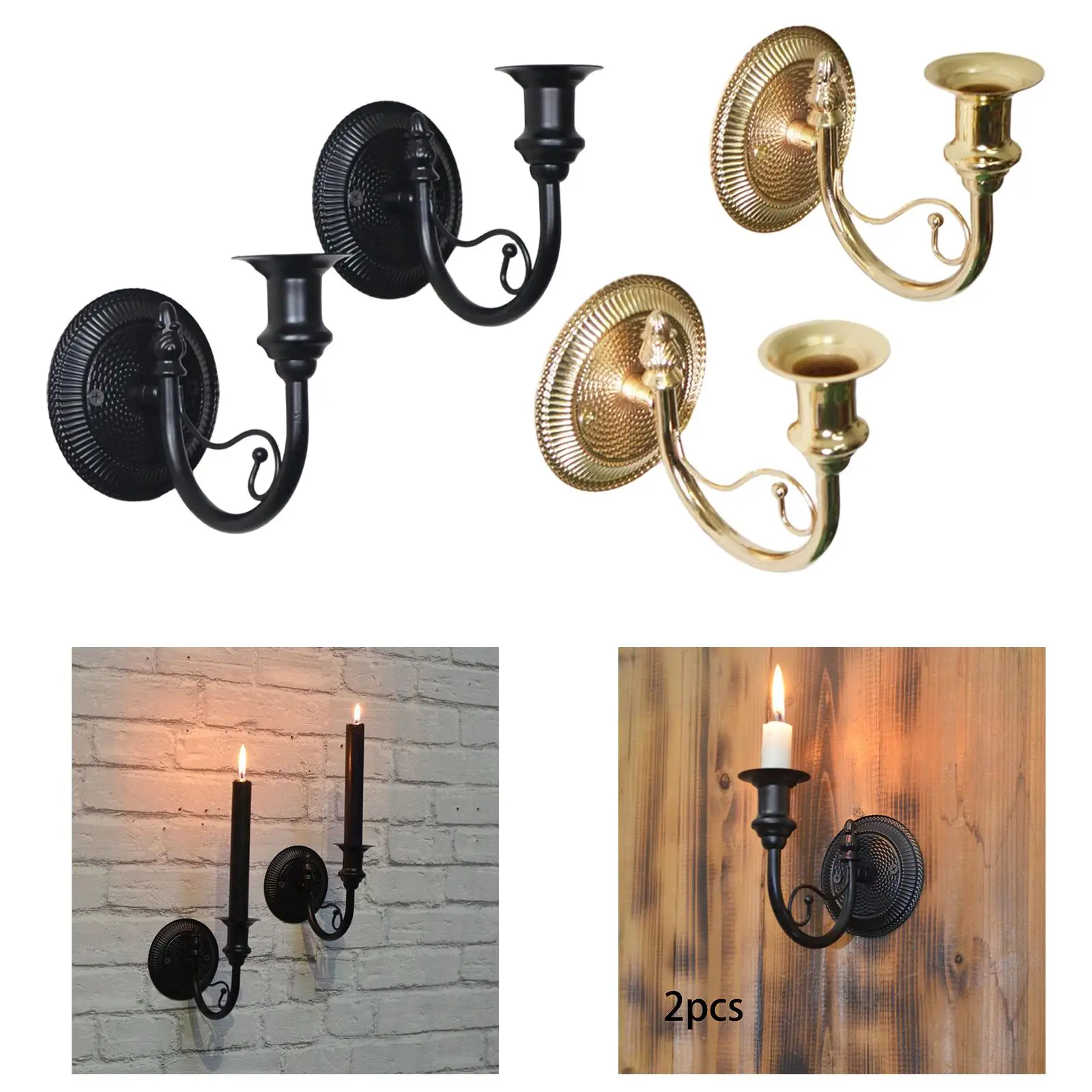 2X Candle Sconces W…