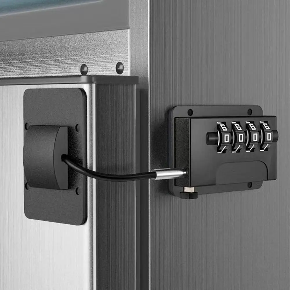 Anti-pinch Hand Baby Safety Lock Adjustable Child Protection Refrigerator Door Coded Lock No Drilling