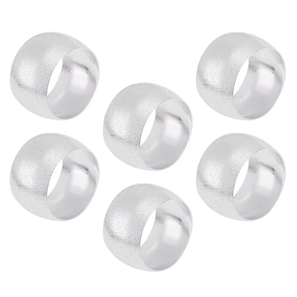 

6pcs Napkin Ring Serviette Buckle Elegant Decorative Rings Practical Clips For Party Hotel Banquet Kitchen Bar