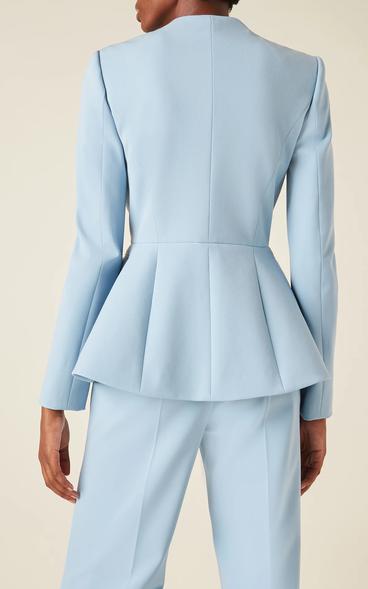 Sky Blue Woman Blazer Sets Slim Fit Custom Made Office Lady Two-Pieces Single Breasted Business Wear