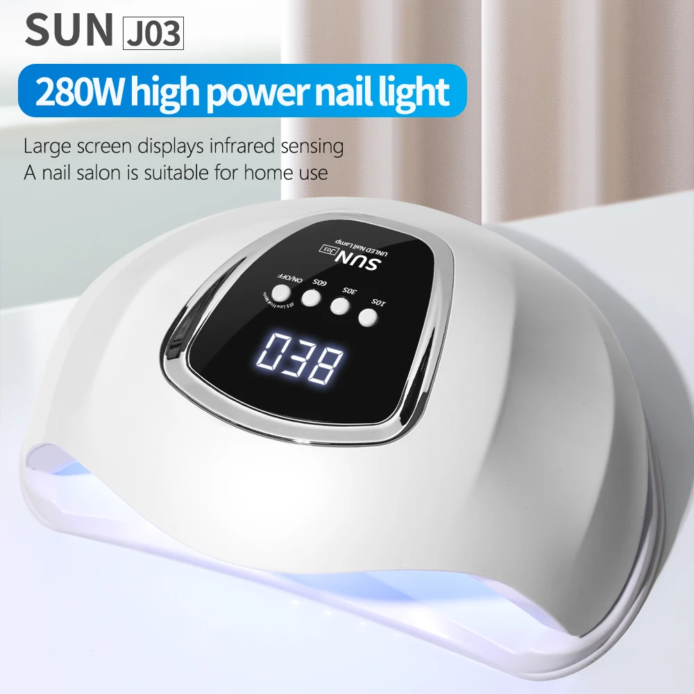 CNHIDS New 66Led UV Nail Lamp for Nail Art Gel Polish Dryer With LCD Display  Smart Timing Nail Dryer Nail Salon Tools