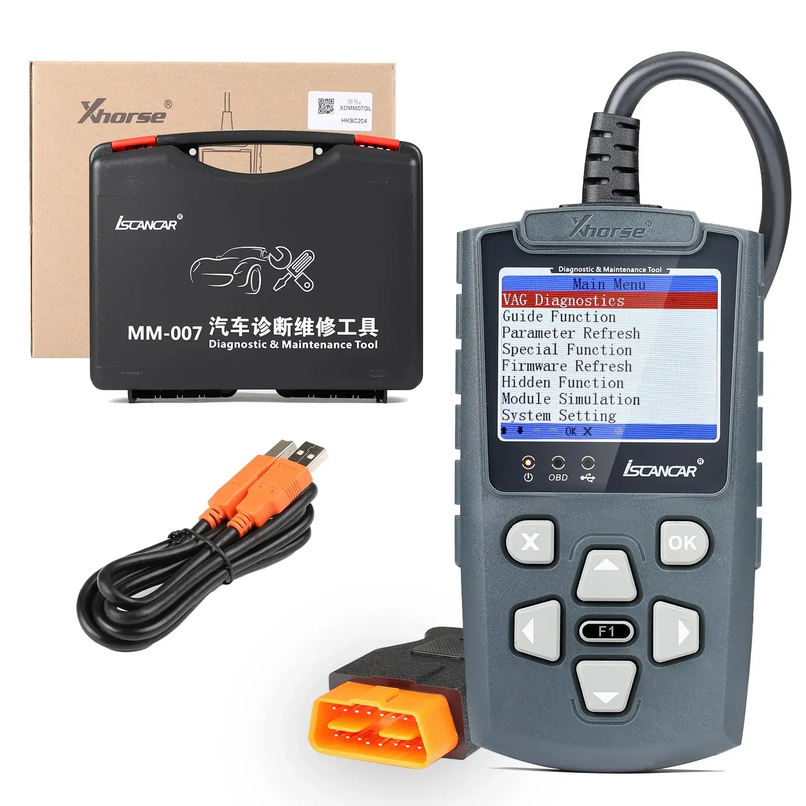 Xhorse Iscancar MM007 Diagnostic and Maintenance Tool Support Offline Refresh for Audi/Skoda/Seat & MQB Mileage Correction