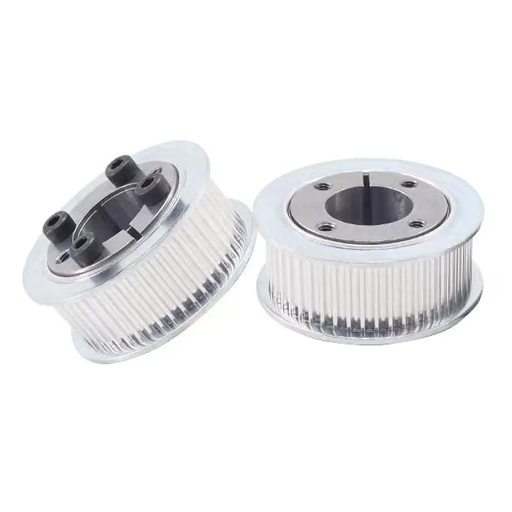48T/50T/60Teeth HTD 3M Timing Pulley Keyless Bushing Bore 5/6/6.35/8-25 mm  3M Synchronous Wheel For Belt Width 10/15mm