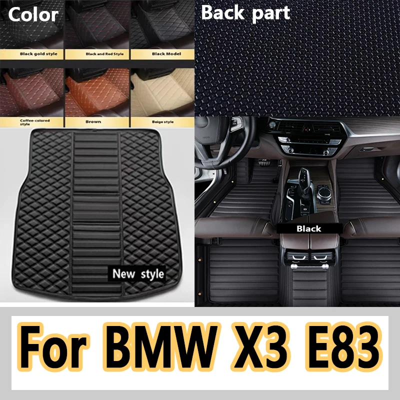 

Роскошные автомобильные коврики для BMW X3 E83 2006 ~ 2010, кожаный роскошный комплект ковриков с защитой от грязи, коврики, автомобильные аксессуары для интерьера