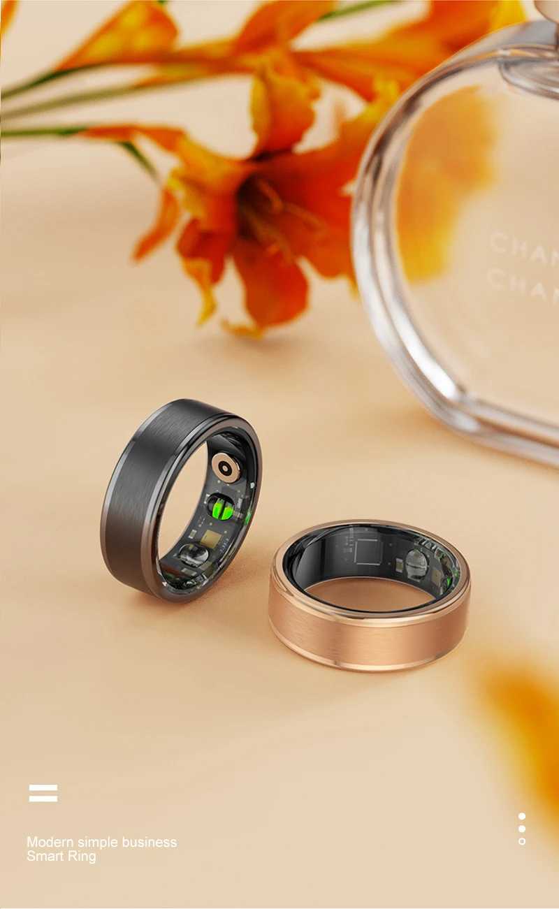 2024 R03 Smart Ring Men Women, Battery Life 39 Days, Health Monitor, IP68 & 5ATM Waterproof, Multi-sport Mode