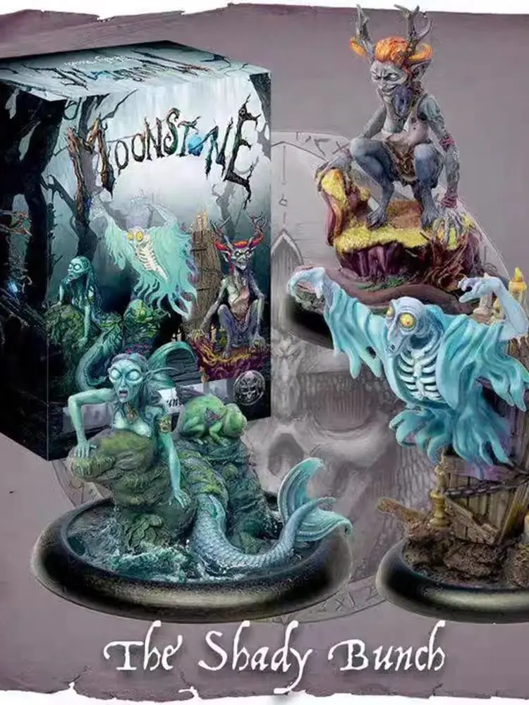 Modellbausatz Resin Kit 28551 MoonStone The Shady Bunch Unmontierte Skulptur für Hobbyisten