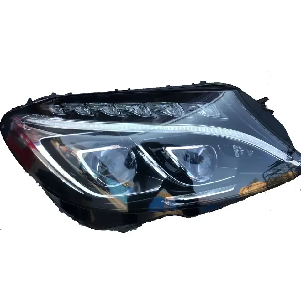 

Headlight Manufacturer auto car Original send hand head lamp used car headlight Double lens for Merced.es C class W205 C180 C250