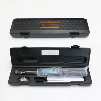 Shahe 1/4'' 3/8" drive super large screen digital torque wrench adjustable high accuracy bicycle car repair torque tool