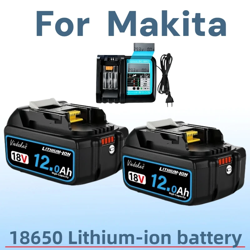 

✓✓12000mAh Original For Makita 18V Rechargeable Battery ，for Makita 18V BL1830 BL1830B BL1860 BL1860B BL1850 BL1850B Power Tools