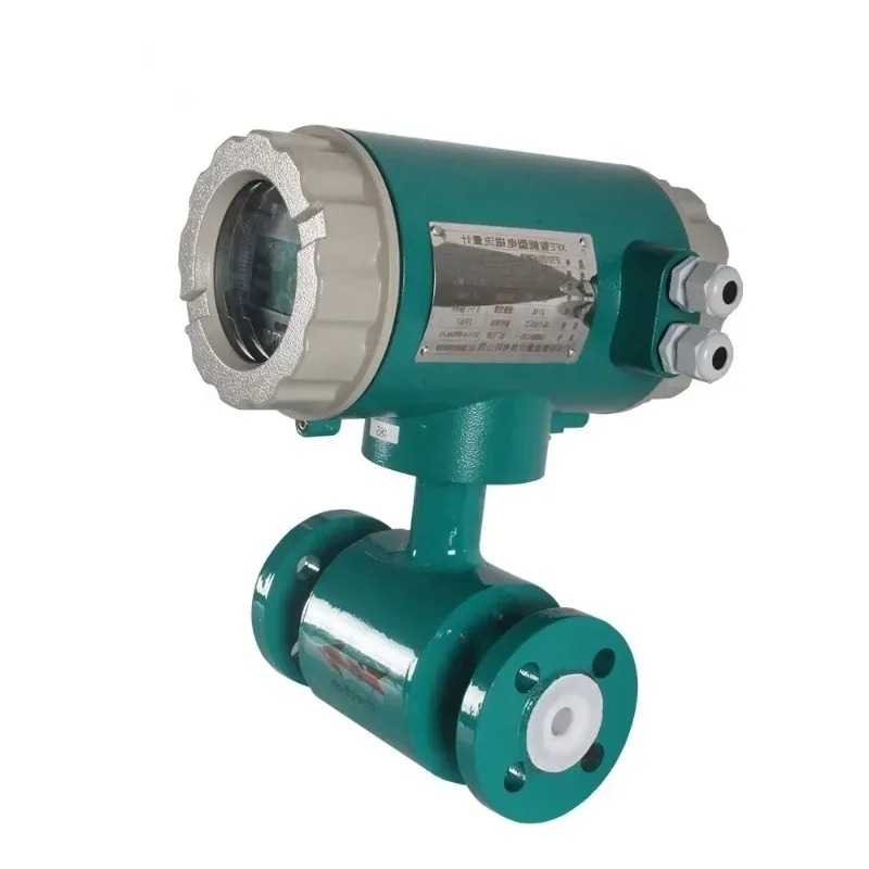 2 inch Flange Insert Electromagnetic Flow Meter Modbus Sewage Waste Water Mud Slurry Flowmeter with Battery