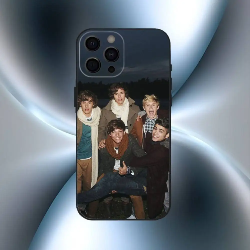 One D-Direction-ES Band  Phone Case For iPhone 16,15,14,13,12,17,Pro Max,Plus Silicone Black Case - view 6