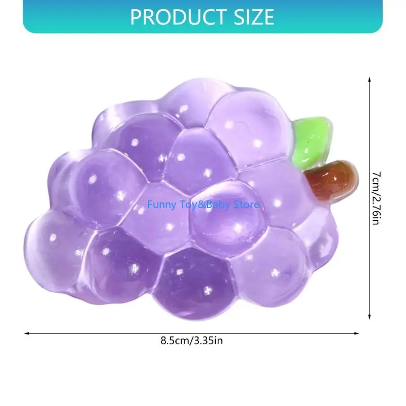Verformbare Squeeze Stress Ball Für Erwachsene Kinder Realistische Traube Anti Angst Sensorischen Spielzeug C90B