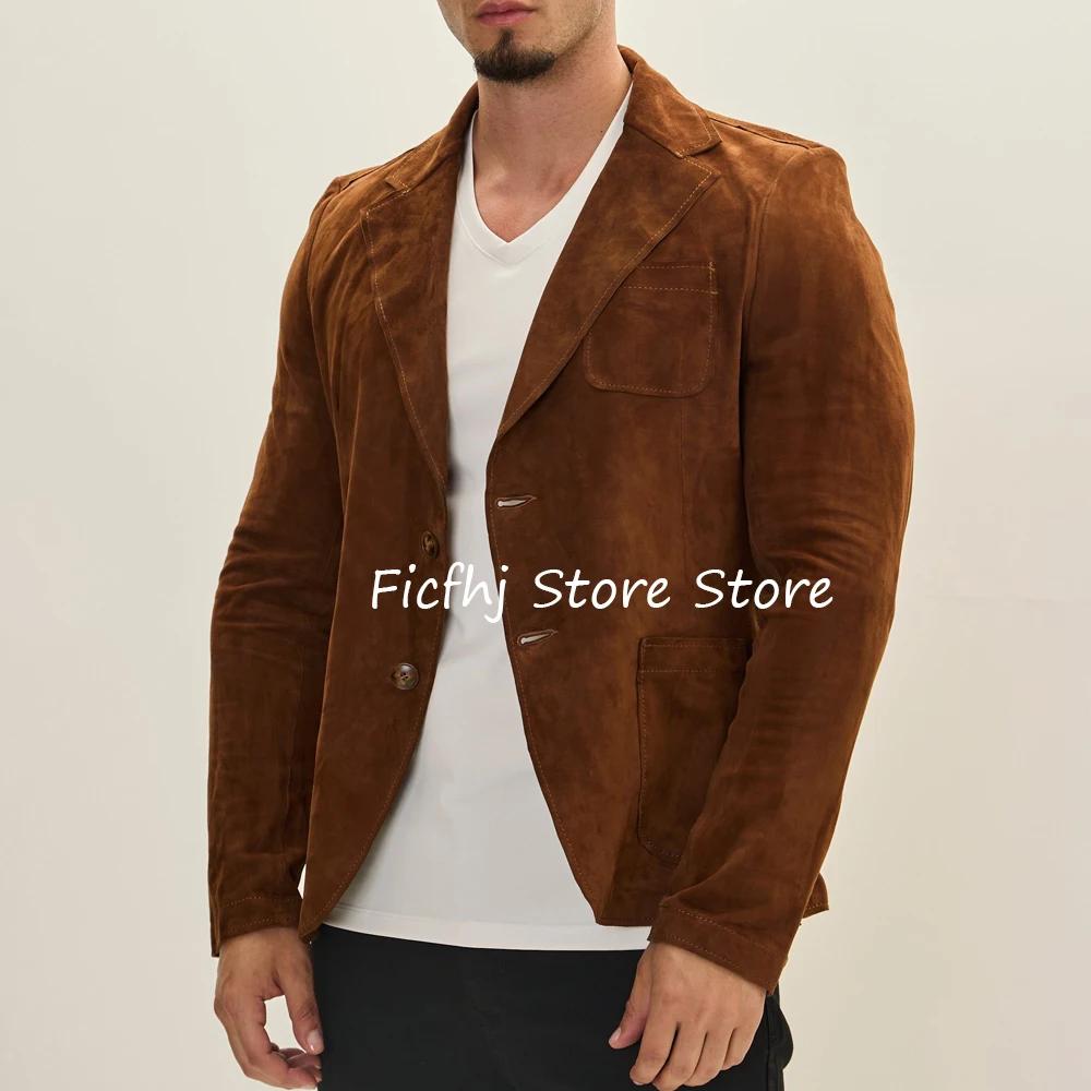 

Мужские куртки для костюма с двумя пуговицами, новые костюмы и пиджаки для мужчин, костюмы с тремя карманами, повседневные замшевые модные пальто, блейзер