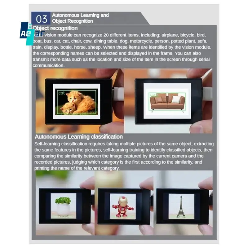 A23F-K210 وحدة بصرية Wondermv وحدة التعرف على الرؤية كاميرا ذكية لوحة تطوير Python مستشعر Canmv قابل للبرمجة #1