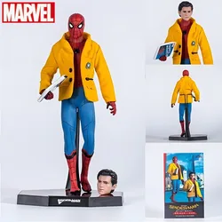 Hot New Spiderman Home Coming With Suit 25cm Pvc Statue Figure Model Toys Collection Models Toys Gifts Festival Chrismas Gift