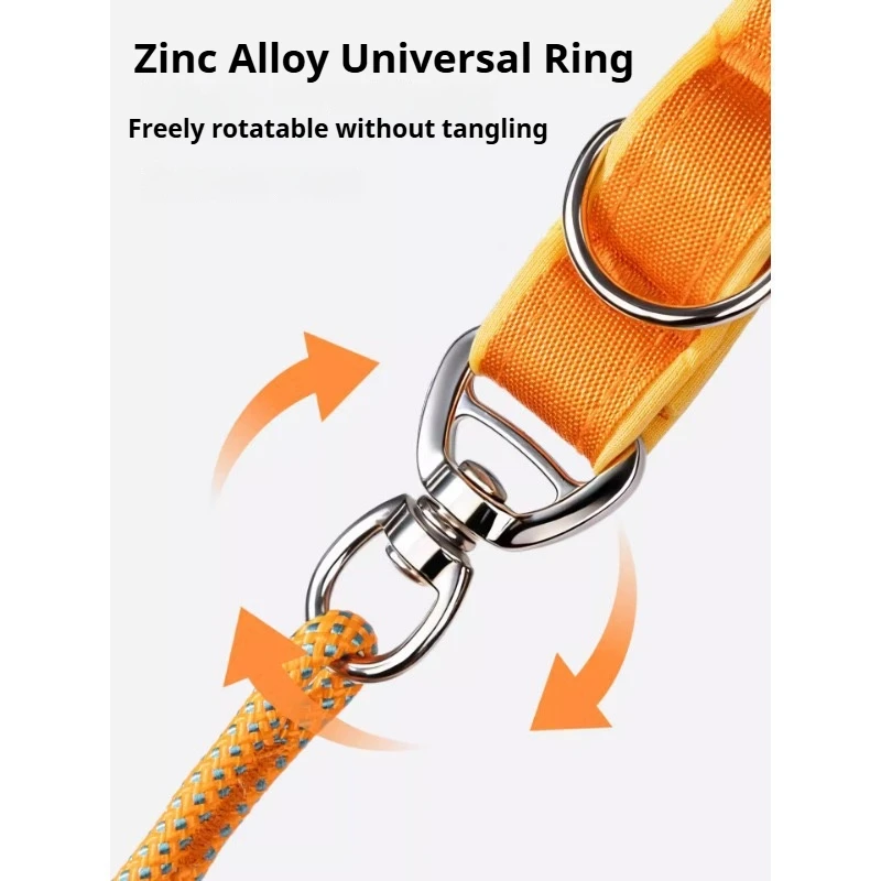 Heavy‑Duty Dog P‑Chain Slip Leash Anti‑Pull Anti‑Choke Escape Proof Training Walking Rope 1.2M Dog Lead for Medium Large Dogs