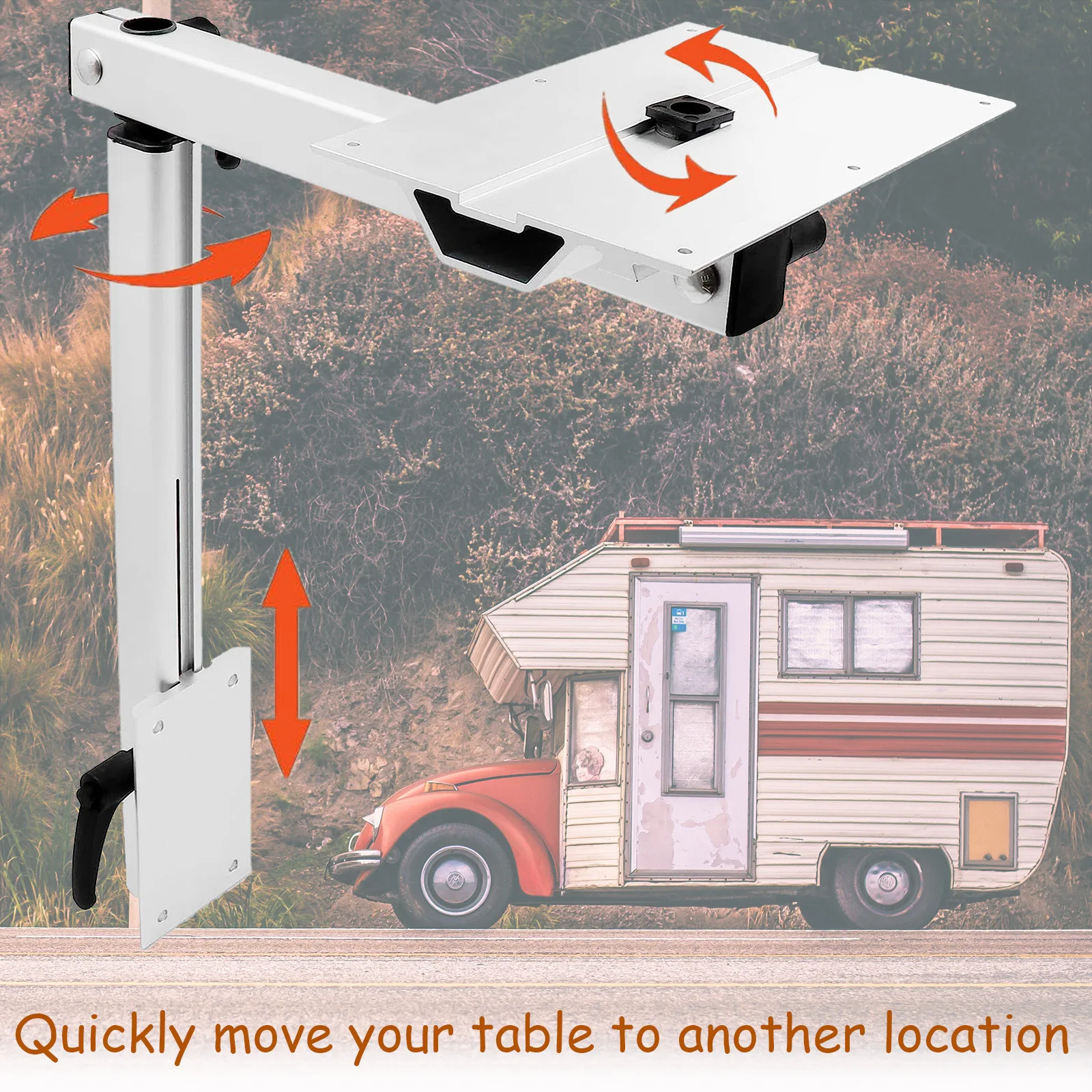 RV modified rotating table support legs Removable aluminum alloy Yacht modified lifting