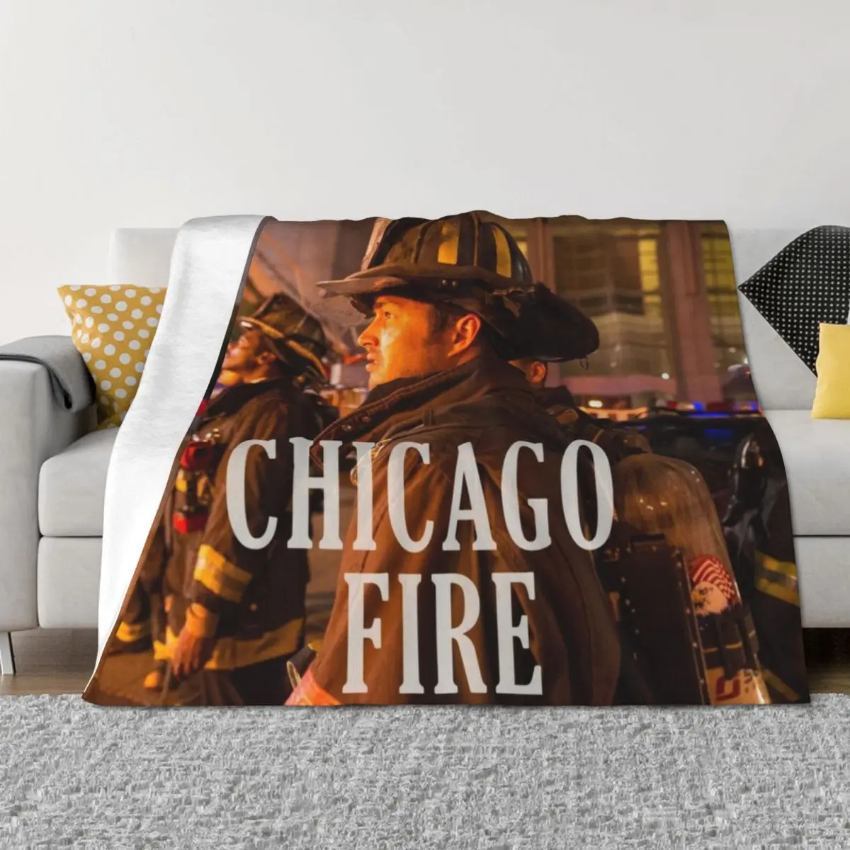 

Chicago Fire Fighters Throw Blanket cosplay anime Blankets For Bed Summer Sleeping Bag Blankets