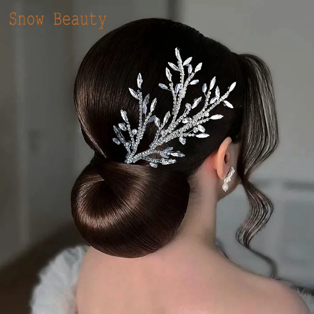 

DZ078 Rhinestone Wedding Headband Bridal Hair Accessories for Women Tiara Bride Hair Jewelry Baroque Headwear Party Headdress