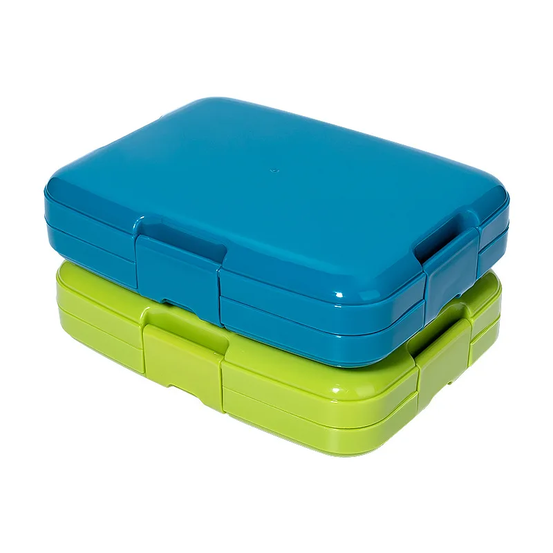 Student Lunch Box, Silicone Compartment Preservation Bento Box, Square Special Kindergarten Children\'s Outdoor Picnic Box