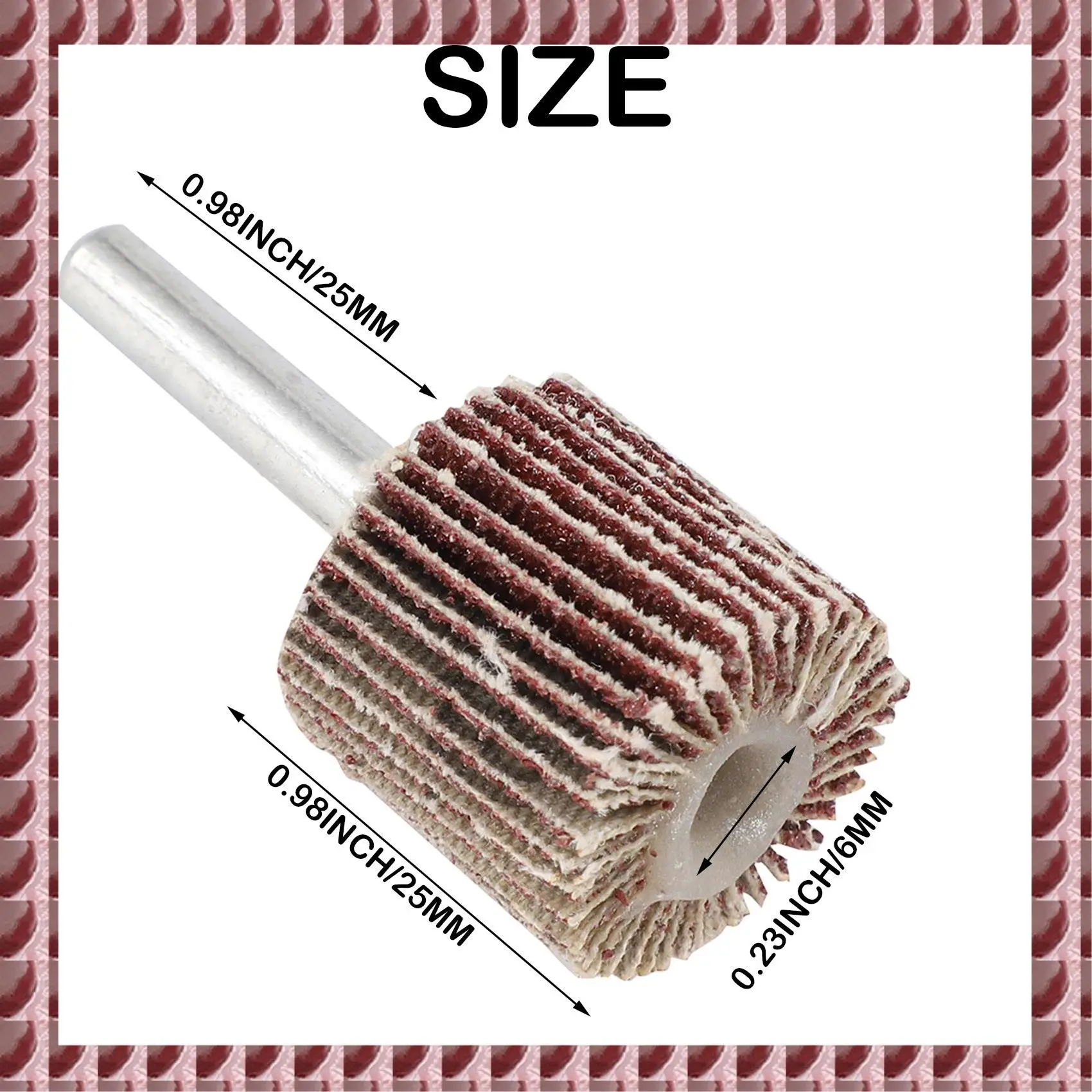 

A95G 20 Pack Mounted Flap Wheel 80 Grit Aluminum Oxide Sanding Flap Wheels For Drill - Abrasive Grinding Tool