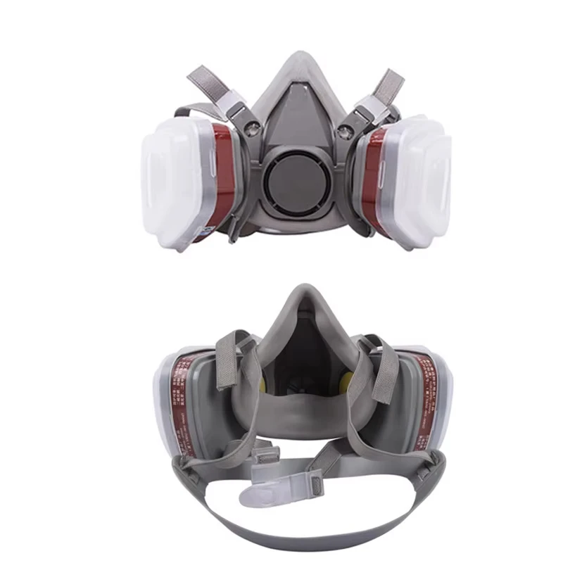 27in1 Gas Mask 6200 Set Vehicle Painting Spray with Cartridge Box 6001/6002 Orgainc Acid Vapors 5N11 Filters Dust-proof Mining