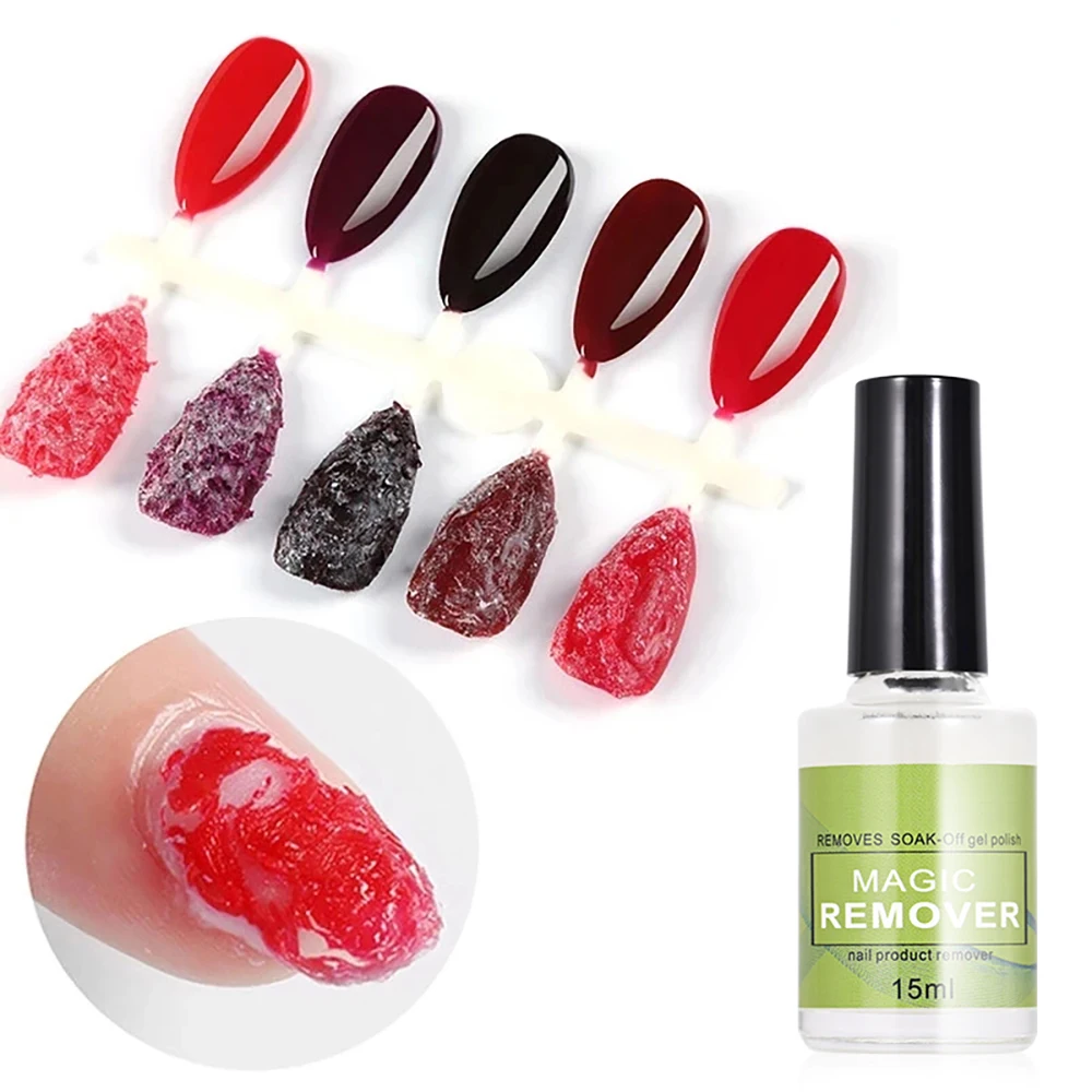 15ML Magic Nail Gel Polish Remover UV Gel Polnisch Schnelle Entfernen Semi Permanent Lack Soak-Off Polish Cleamer kleber Nägel Kunst Werkzeuge